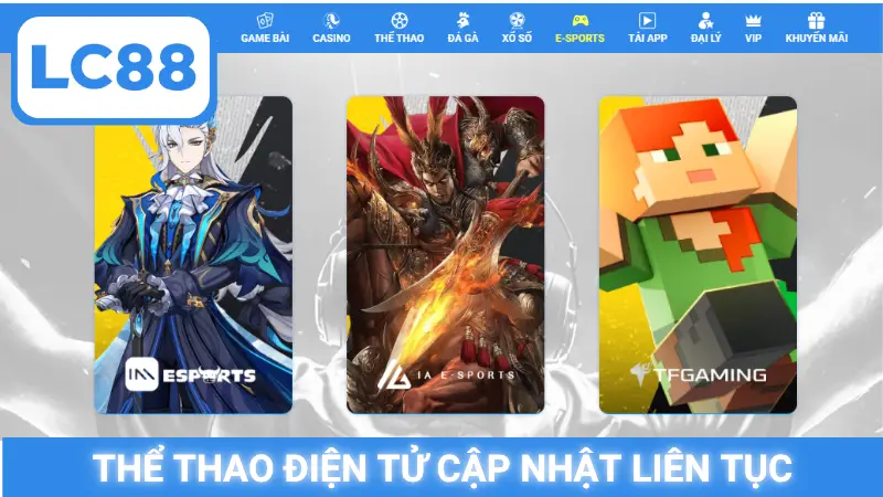 Thể thao điện tử cập nhật liên tục